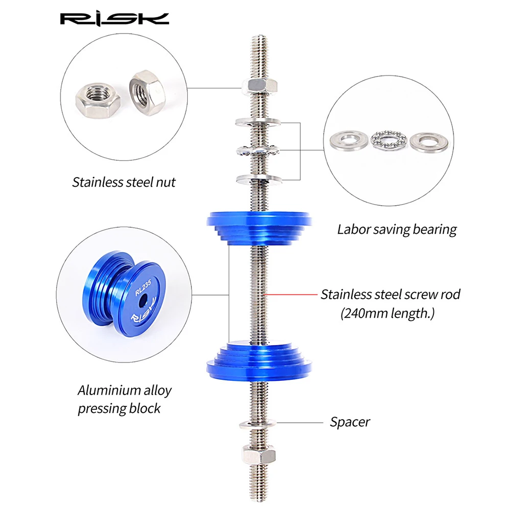 RISK RL108 Mountain Road Bicycle Bike Headset Bottom Bracket Cup Press Fit Press-in Installation Tool