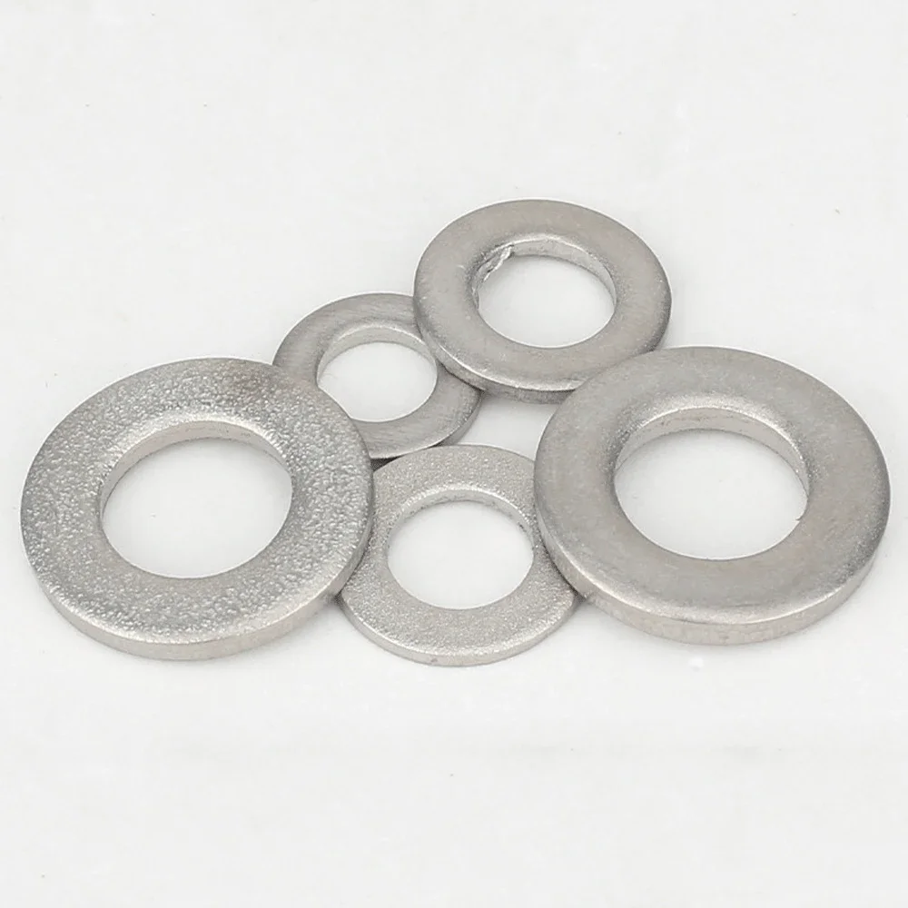 One Pcs TC4 M2.5 M3 M4 M5 M6-M12 M20 Titanium Alloy Screws Flat Pad Broaden Thickening Washer Titanium Flat Widen Washer Ti