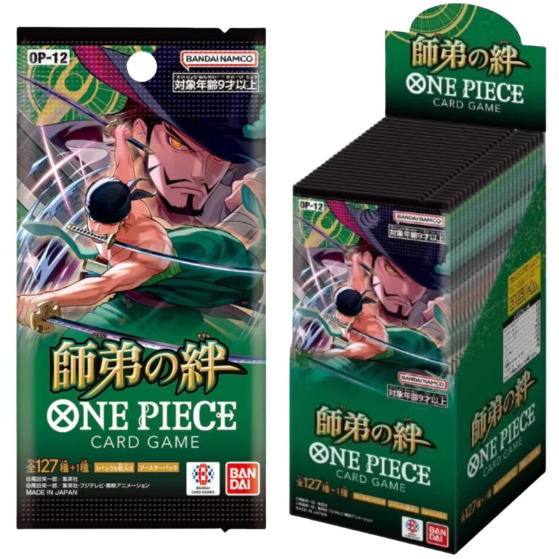 

Оригинальная японская версия Bandai One Piece The Bond Of Master And Disciple Op-12 Booster Box Коллекция Tcg Карточная игра в наличии
