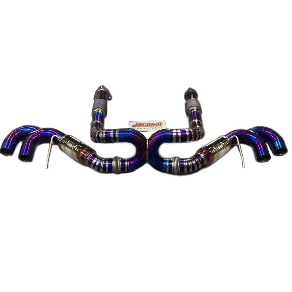 

Титановая выхлопная система Cat Back без электронного клапана и глушителя для C8 Catback