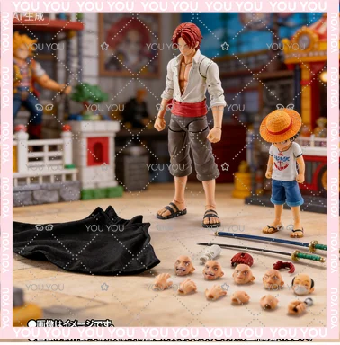 

Оригинальный набор для сборки моделей Bandai One Piece: фигурки аниме-персонажей SHF Monkey D. Луффи, Нами, Шанкс, Ророноа Зоро, Романс Дон, экшн-фигурка