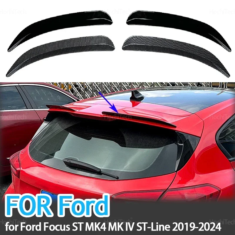 For Ford Focus ST MK4 MK IV ST-Line Hatchback 2019-2024 Car Spoiler ABS Plastic Rear Trunk Lip Wing Spoiler Car Accessories