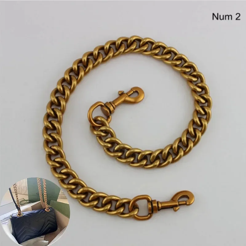 

Silver Gold 60-130cm Metal Purse Chain Strap Handbag Handles DIY Purse Replacement for Shoulder Bag Straps Bag Chain Strap