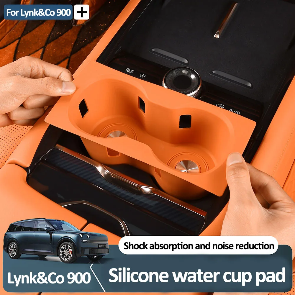 

For Lynk&Co 900 2025 Central Control Silicone Water Cup Pad Interior Modification Accessories Shock Absorber No Abnormal Noise