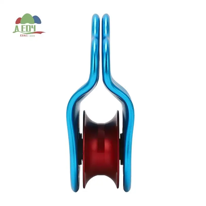 

AED4-Rock Climbing Pulley 3 Holes Aluminum Alloy Climbing Bearing For Mountaineering Rappelling Aerial Work Exercises