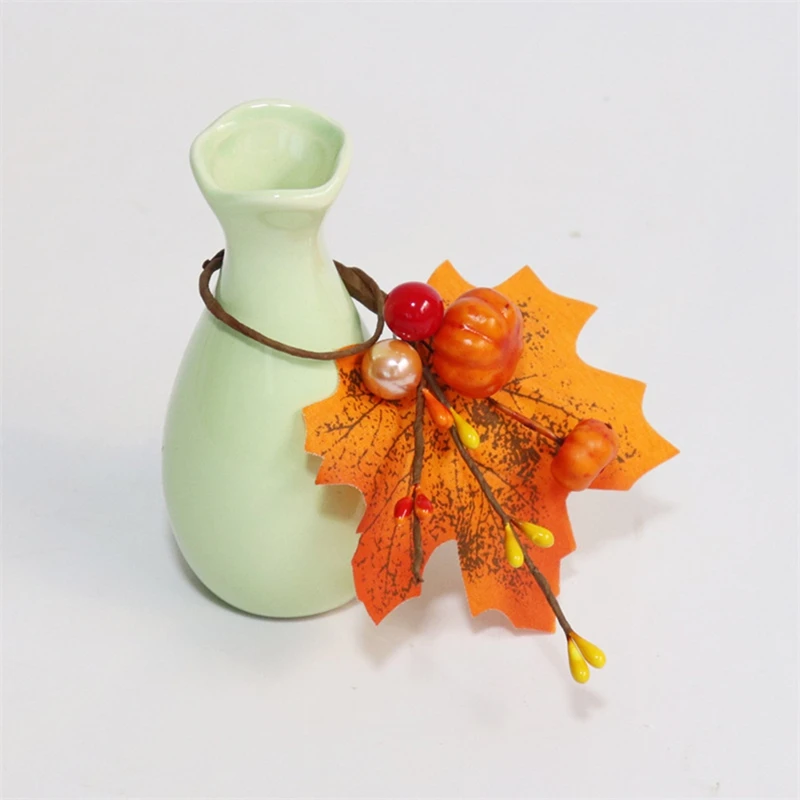 10PCS Pumkins Napkin Rings Thanksgiving Napkin Ring Holder Berry Napkin Ring Harvest Maple Fruit Pumpkin Napkin Ring