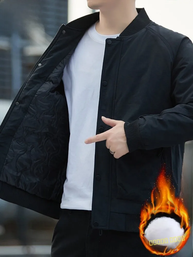 

Paul Men's Faionable Thiened Cotton Jaet Casual Versatile Haome Outerwear Winter Autumn Season Polyester Filling