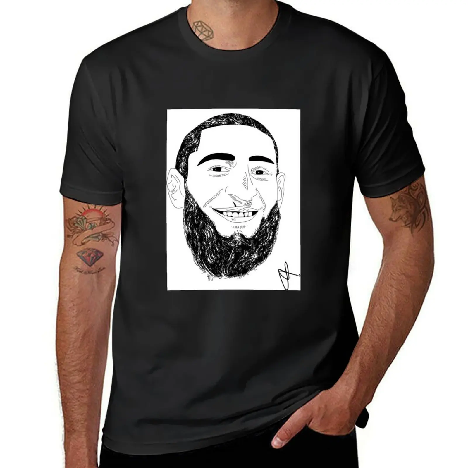 Khamzat Chimaev Art T-Shirt customizeds customs t shirts for men graphic