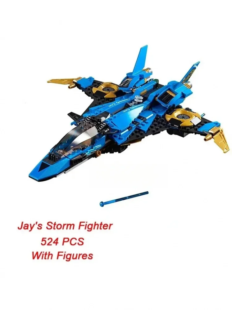 Kompatible Sets Serie Bausteine Jay Storm Fighter Element Raumschiff Fliegende Maschine Kinder Zusammenbau Geschenke 70668