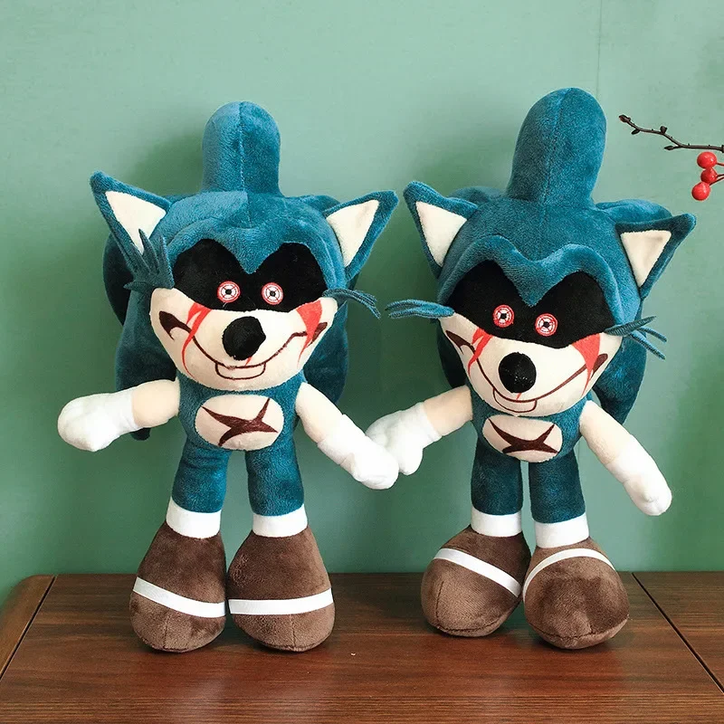 Muñeco sónico de 40cm, juguetes de peluche, modelo de erizo, personaje de Anime, muñeco de peluche, Animal, sofá, decoración de dormitorio, regalo de cumpleaños para niños