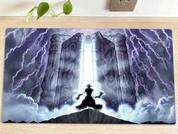 YuGiOh Table Playmat The Gates of Dark World TCG CCG Mat Trading Card Game Mat Mouse Pad Gaming Play Mat 60x35cm Free Bag