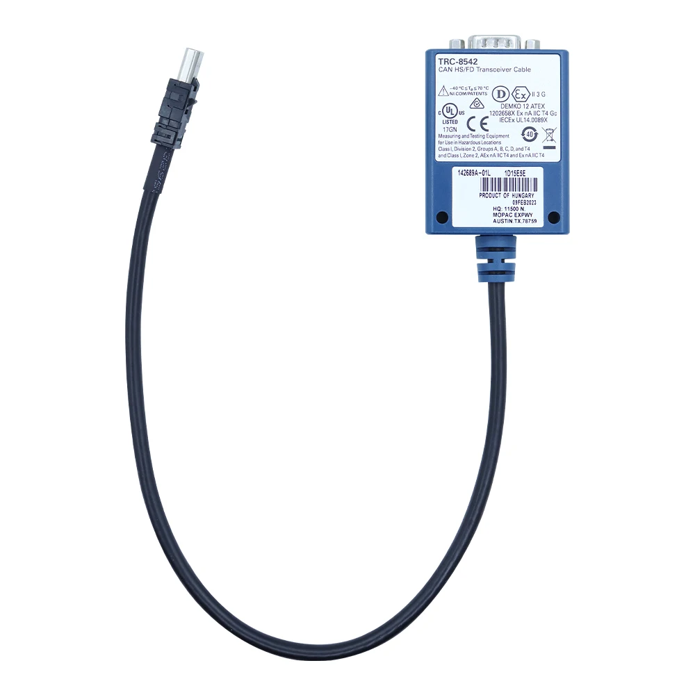 FOR NI TRC-8542 783699-02 CAN HS/FD Transceiver Cable 18 Inch Isolated with Software-Selectable Termination 5 Mbps NI-XNET