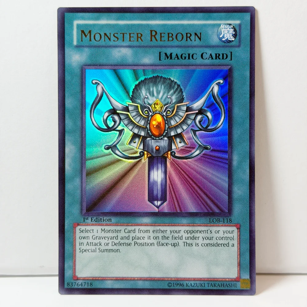 Yu-Gi-Oh! 1st Edition Game Proxy cards Gaia the Fierce Knight Red-Eyes Black Dragon Monster Reborn Right Leg/Left Leg/Left Arm