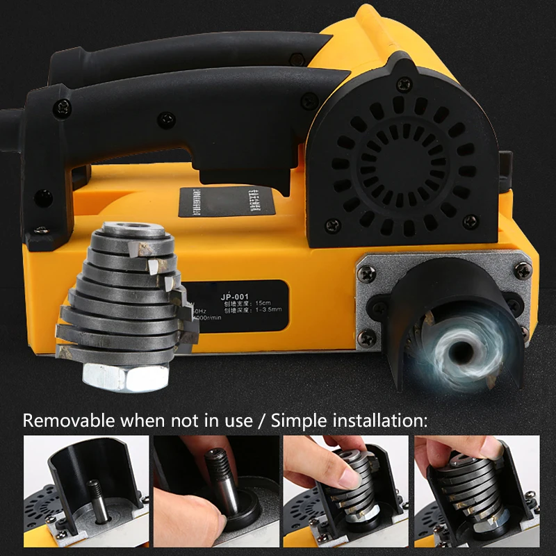 1800W Portable Wall Planing Machine No Dead Wall Shoveling Rough Plan Machine Old Wall Renovation Putty Corner Wall Shove Tool