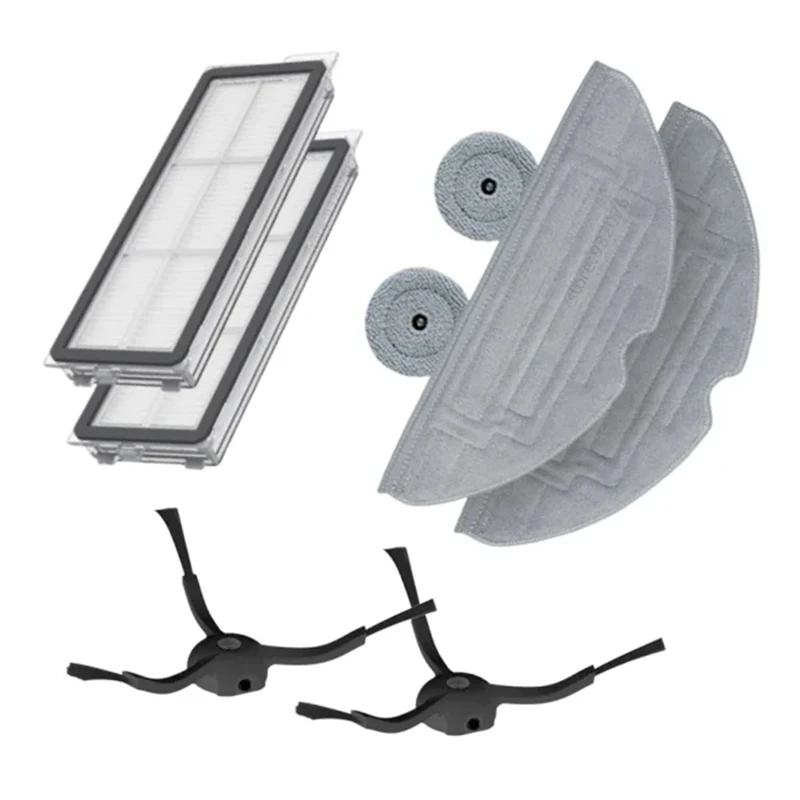 Filtre lavable pour aspirateur robot, brosse principale et latérale, vadrouille, sac à poussière, pièces de rechange pour Roborock S8 Maxv Ultra