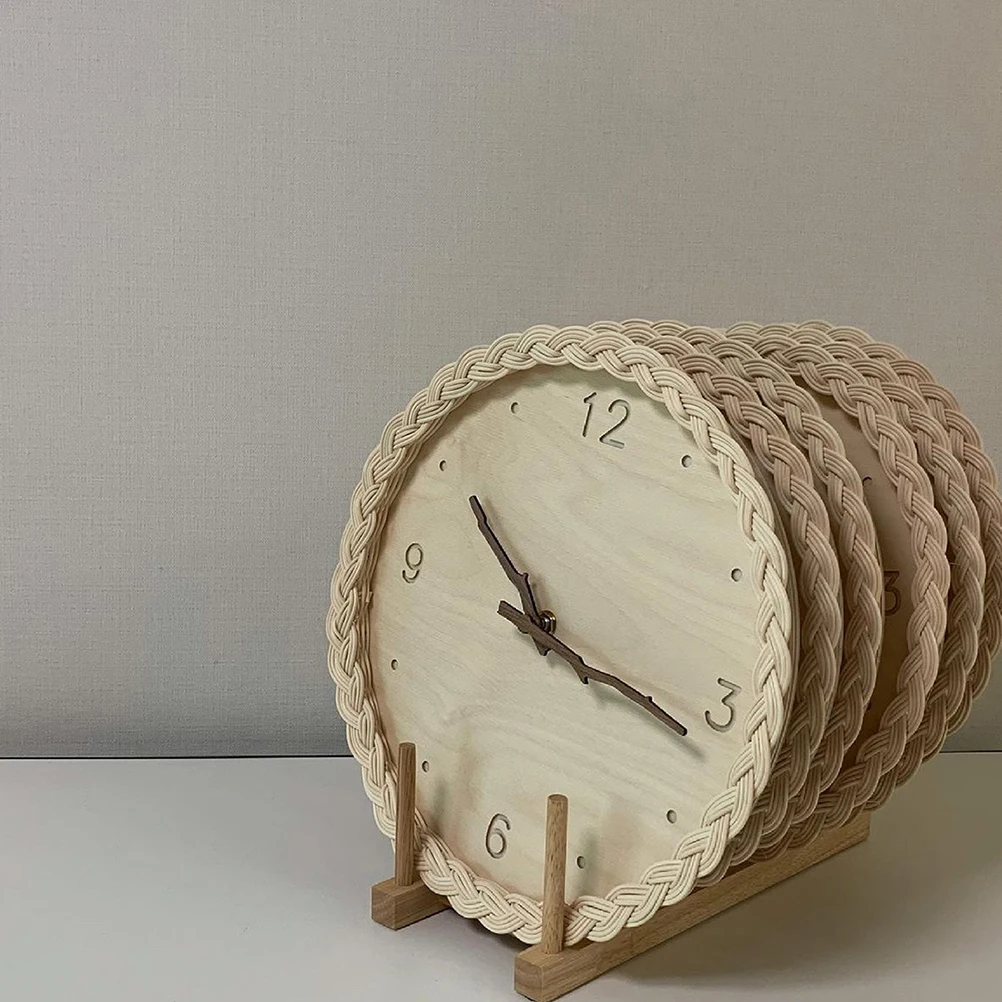 

Wicker Hanging Clock Home Wall Decor Living Room Decorative Clocks for Walls Large to Weave