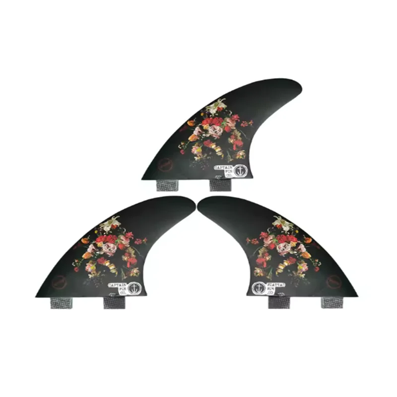 

2025 Hot Deal! Beach Accessories FCS1 4.55in/4.73in Black 3D Rose Fin | Universal Fit | Durable
