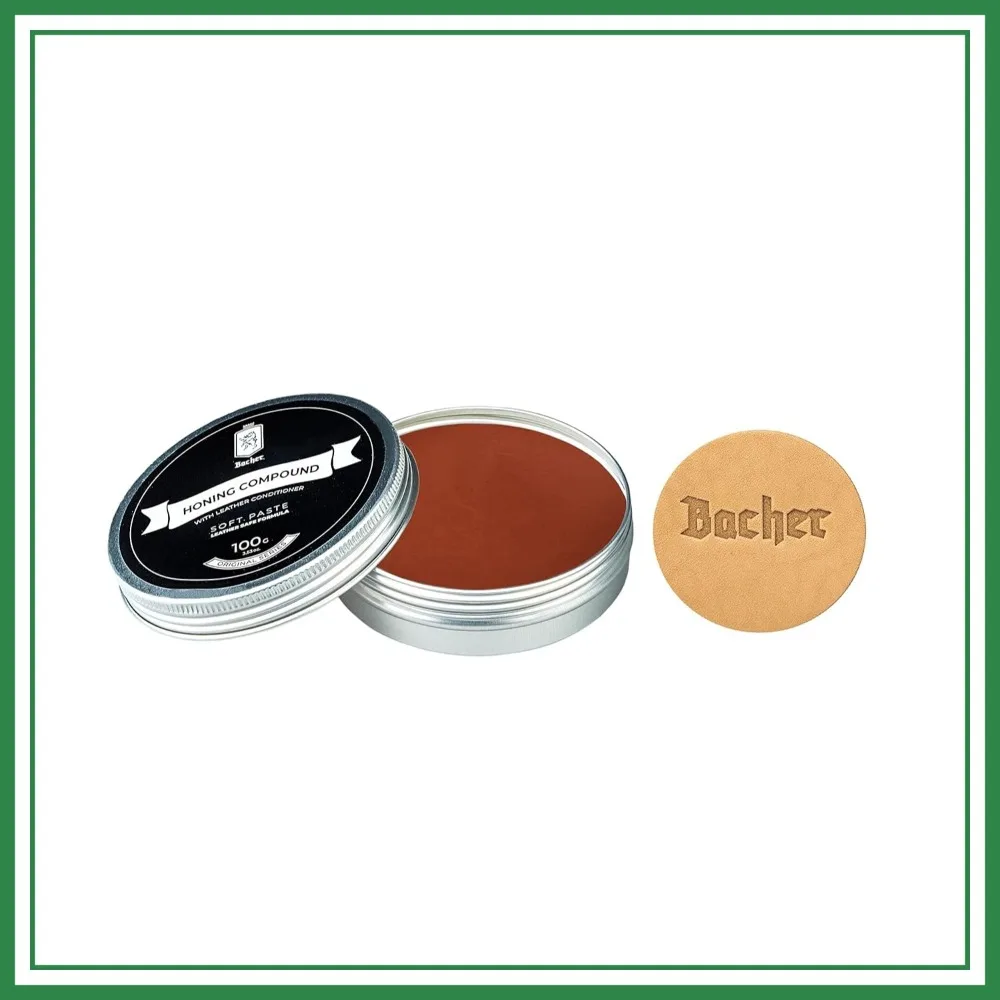 

Red Stropping Compound 100g (3.53 Oz) with Applicator for Leather Strop Sharpening