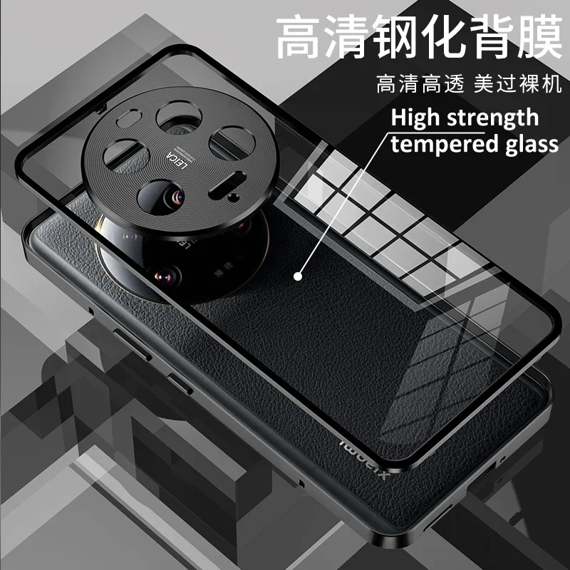 Aluminium Alloy Metal Frame Bumper + Tempered Glass Back Cover For Xiaomi Mi 15 Ultra Camera Lens Protector Case Mi 15 14 Ultra