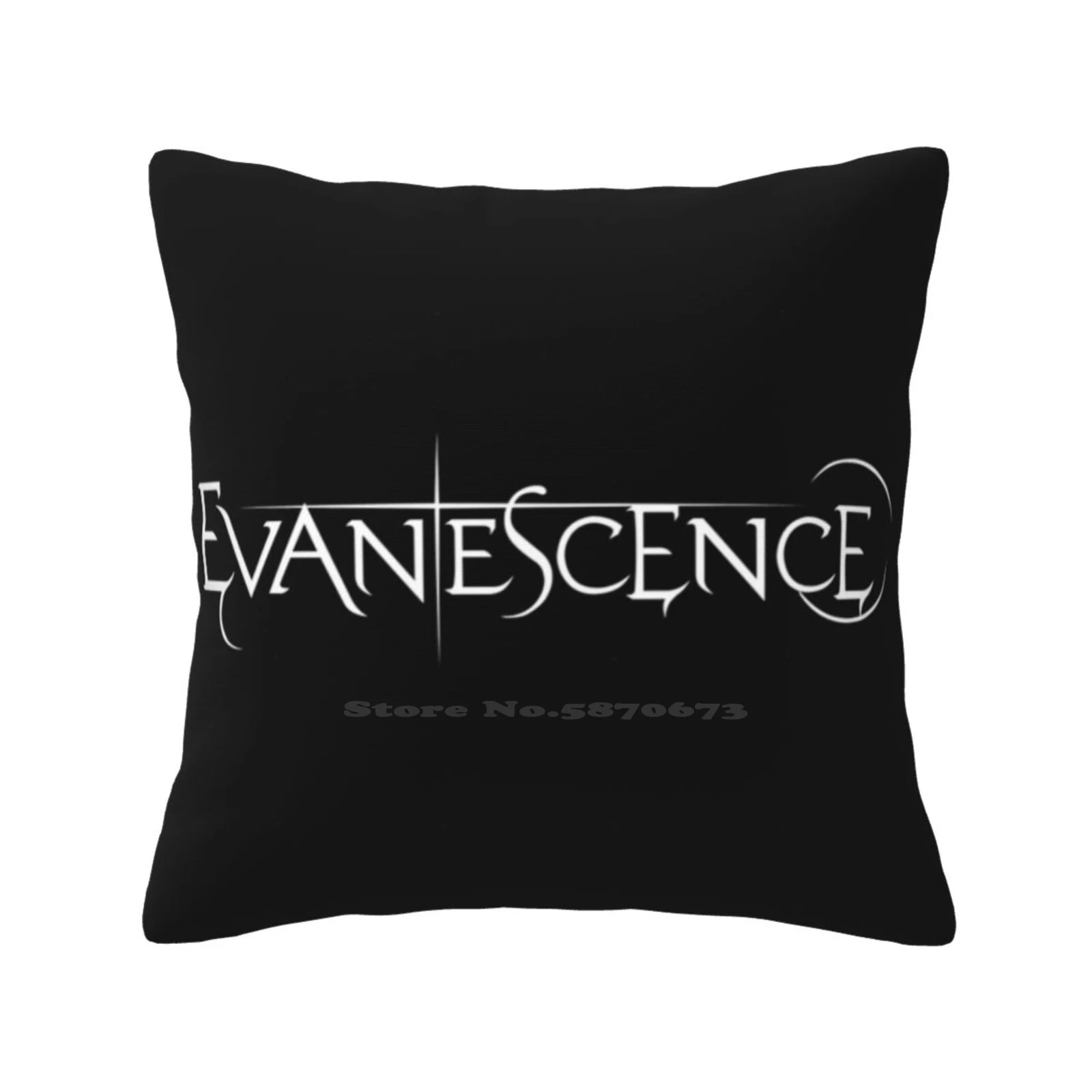 

Evanescence White Logo Pillows Case Bedroom Home Decoration Evanescence Logo Band Logo Amy Lee White