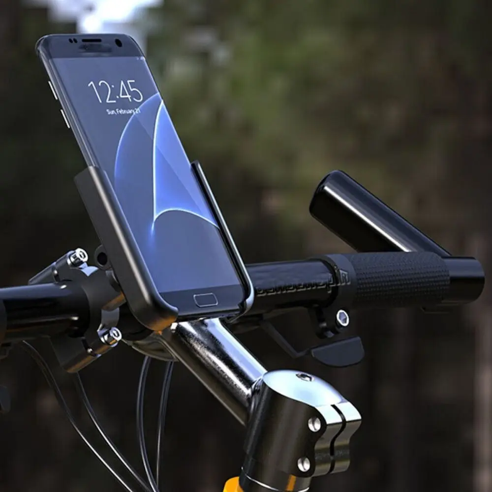 Durable Aluminum Alloy Bike Phone Holder 360 Rotation Bicycle Road Mobilephone Support Motorcycle Handlebar Accessories