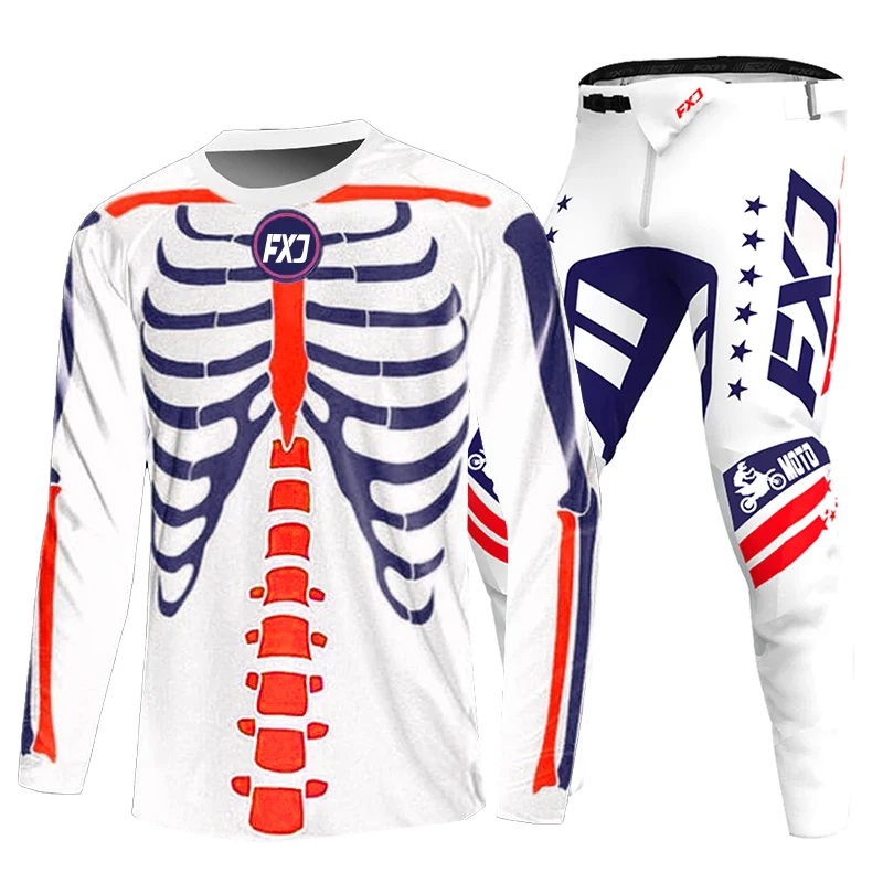 Camisa de motocross calça kits enduro cross racing terno racer gear conjunto fora de estrada mx mtb moto kits masculinos femininos