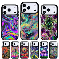 Funda protectora iPhone psicodélica para carcasa trasera