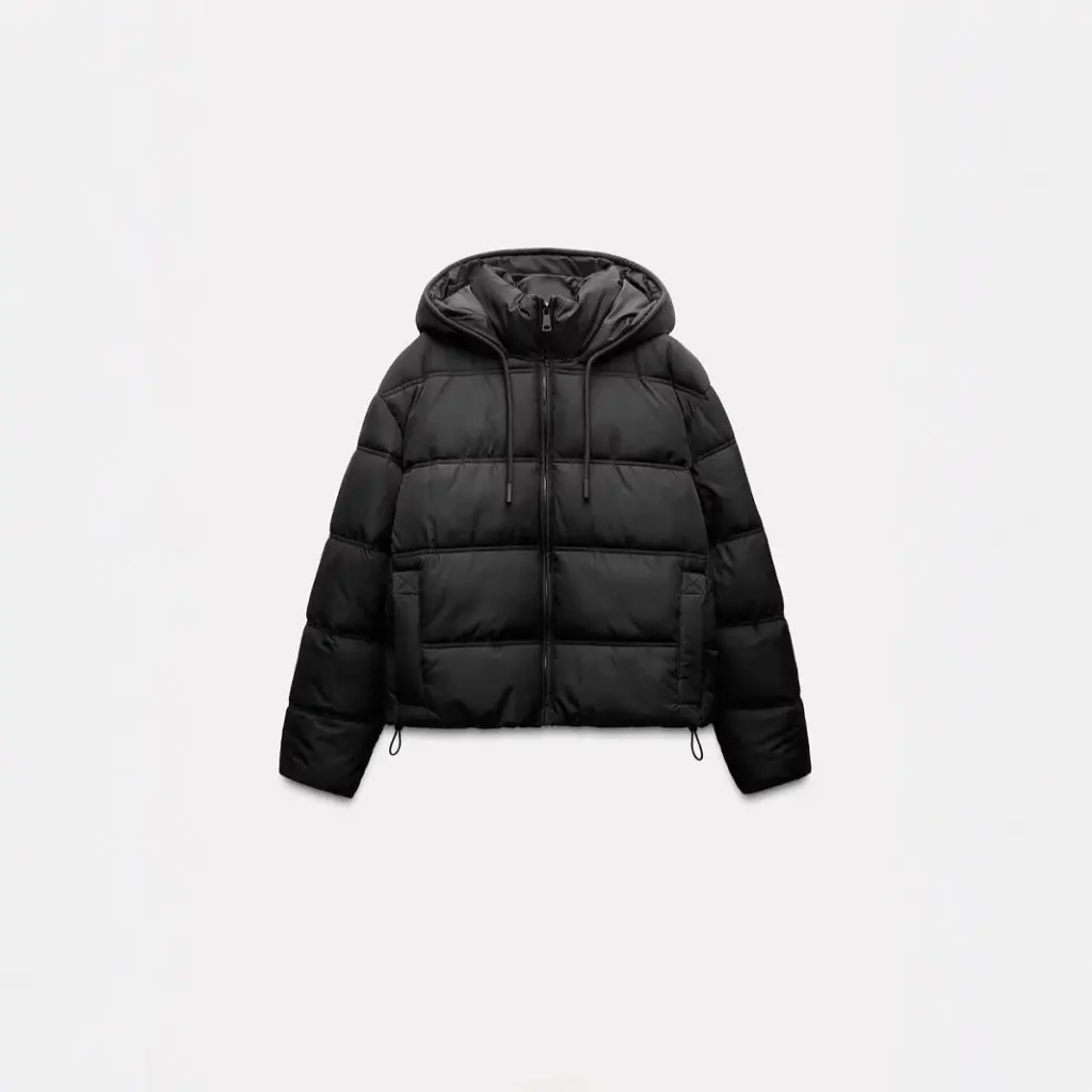

Women's Hooded Cotton-Padded Jacket Warm Short Coat Solid Color All-match Autumn Winter New