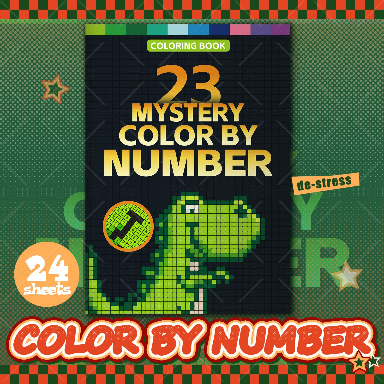 

1 шт. Набор для рисования по номерам «Тайная мозаика»: Цветная книга для взрослых, DIY-картина, раскраска по номерам