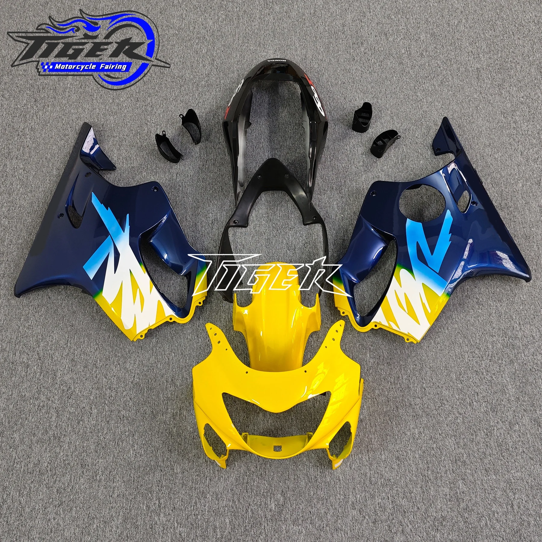 Motorcycle For Honda CBR600 F4 1999 2000 CBR600 F4 99 00 cbr 600 1999-2000 blue green yellow white Injection Mold fairing kit