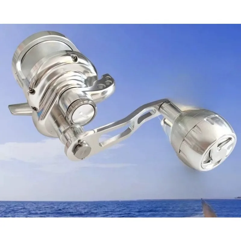 for 11 Ball Bearings Full Metal Drum Fishing Reel Slow Pitch Jigging Saltwater