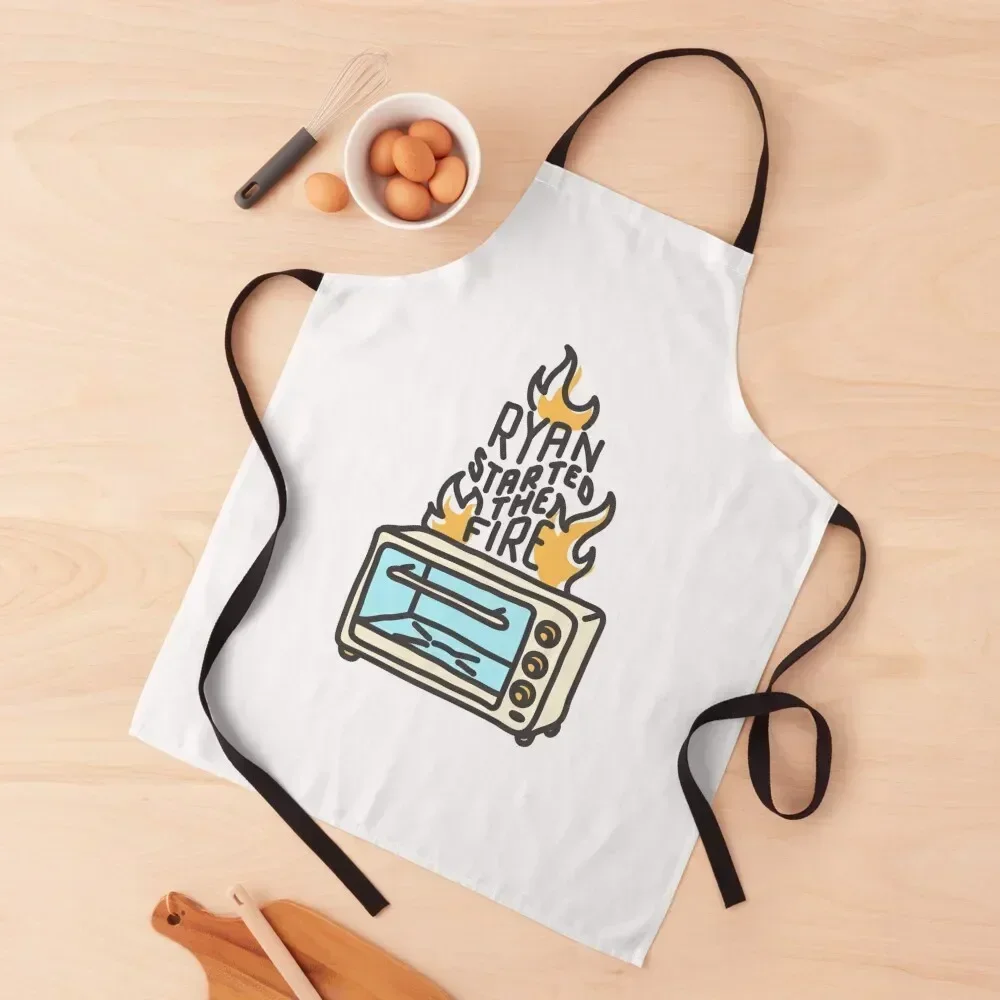 

Ryan started the fire. The Office Apron nail tech supplies Cute Kitchen Accessories Men'ss Women's Apron