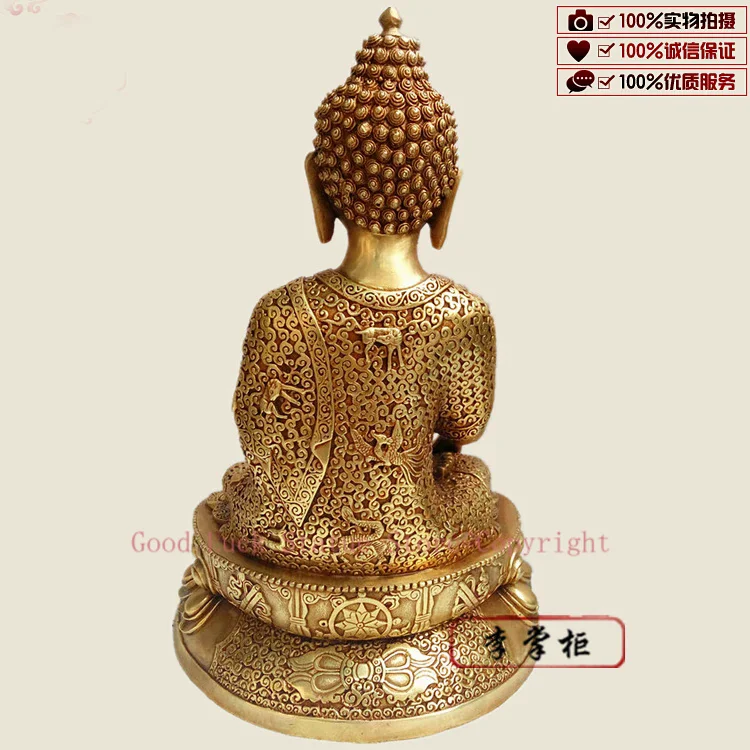 33CM LARGE #home family efficacious Protection Tibetan Buddhism Tantra Pharmacist Buddha the Medicine Buddha brass statue