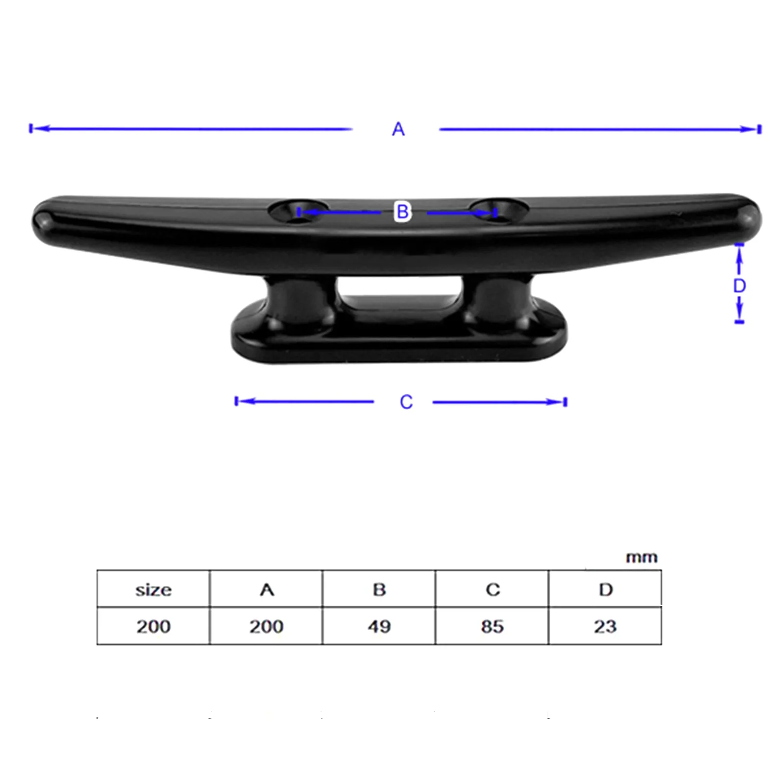 

1 шт., 8-дюймовые нейлоновые плоские планки с открытой базой, каяк, каноэ, яхта, палуба, веревка, галстук, аксессуары для лодок