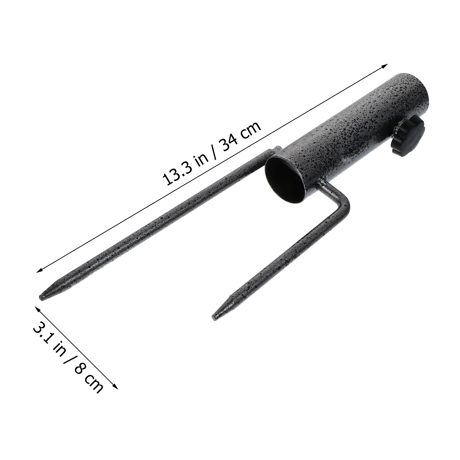 1Pc Beach Sun Umbrella Plug Ground Spike Base Stand Outdoor Bases Beach Sand Grabber Iron Anchor Shade Support Flag Pole Holder image 2