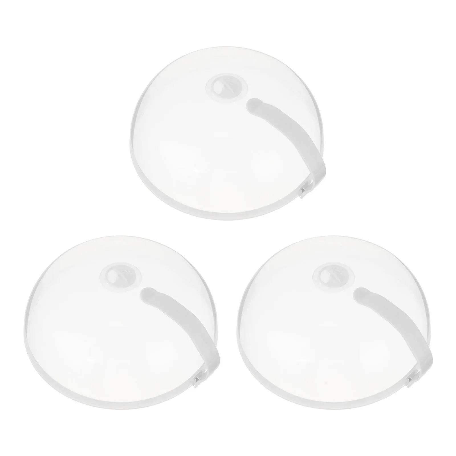 

3 Pcs Food Cover Dish Proofing Microwave Lid Grease Oven Splatter Bowl PP Material Strong Easy Clean