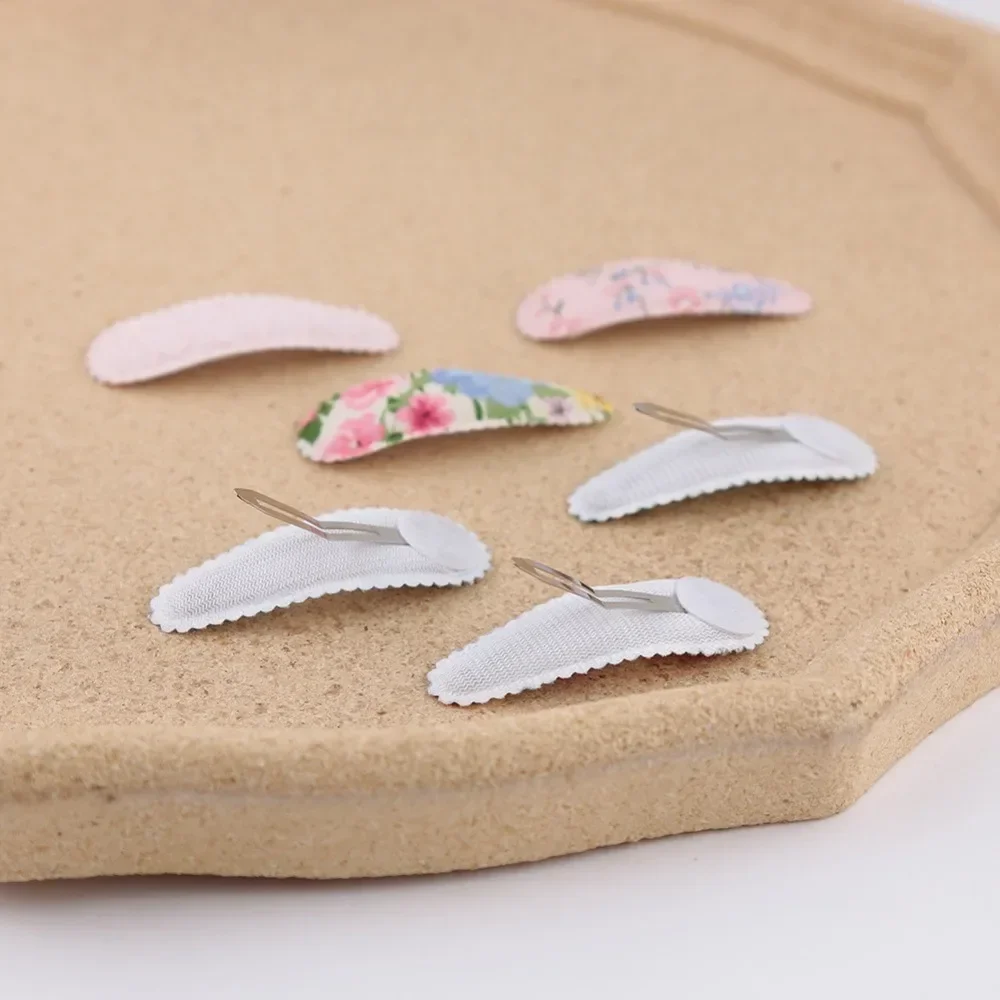 6Pcs/set Fabric Oval BB Barrettes Retro Hair Clips Sweet Girl Cute Embroidery Flower Hairpin Floral Kid Hair Accessories Fashion
