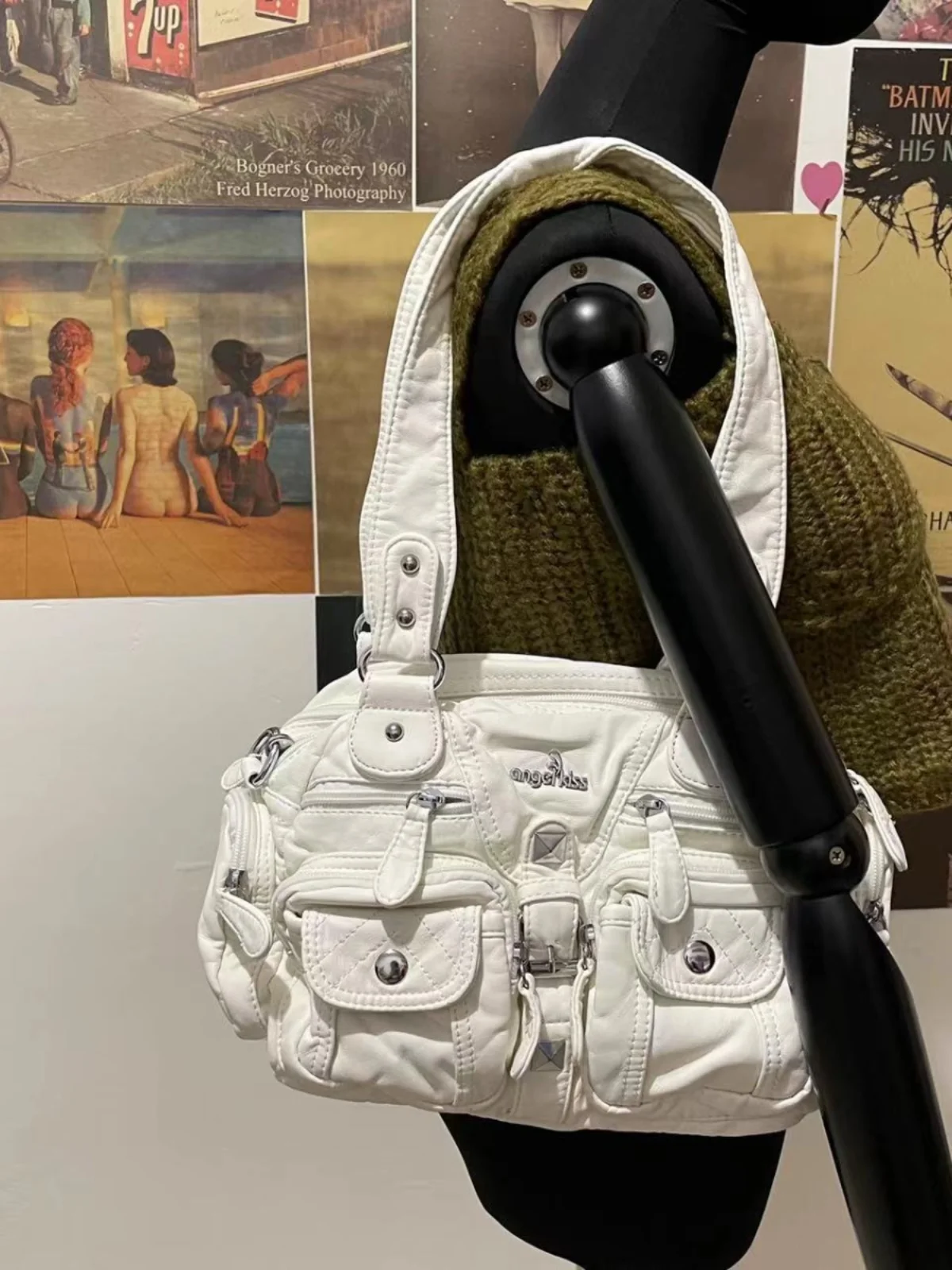 Средневековая сумка через плечо y2k Millennial воск Thunderbolt babes