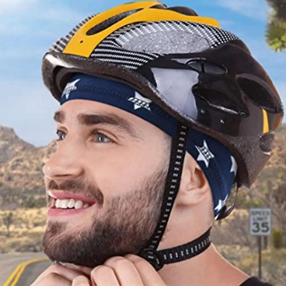 2024 sport all\'aria aperta berretto da ciclismo cappello da pirata bandiera stampa cupola casco fodera cappello assorbimento dell\'umidità berretto