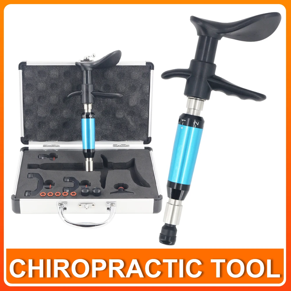 

4 Heads Adjustable Intensity Correction Gun Therapy Chiropractic Adjusting Instrument Fascia Manual Massager Health Care