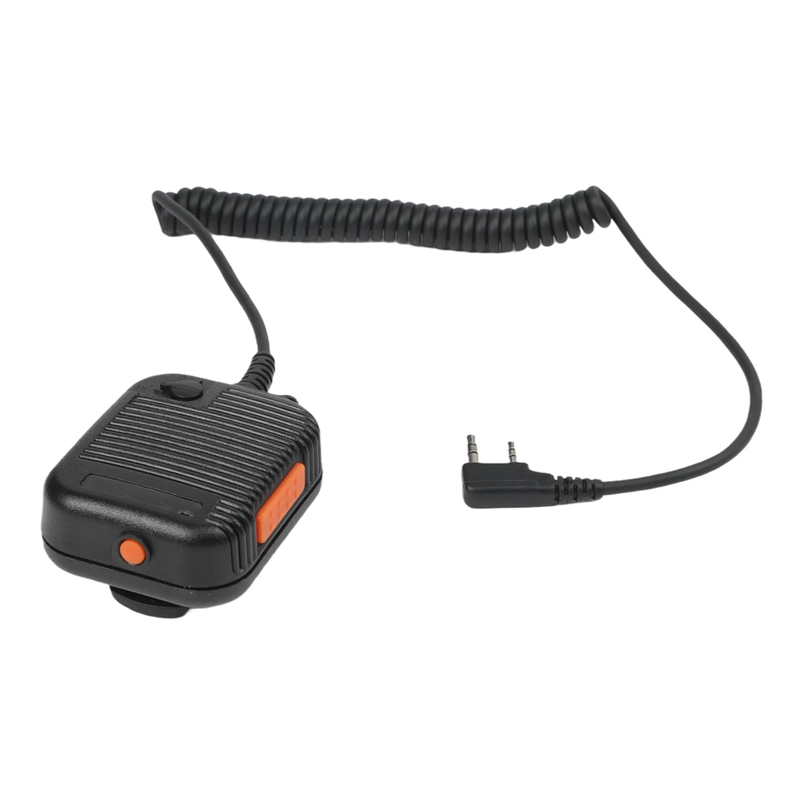 Two Way Radio Mic Handheld Speaker Mic For Backpack Use Clear Voice Transmission Volume Adjustment Button 3.5mm Headphone Jack