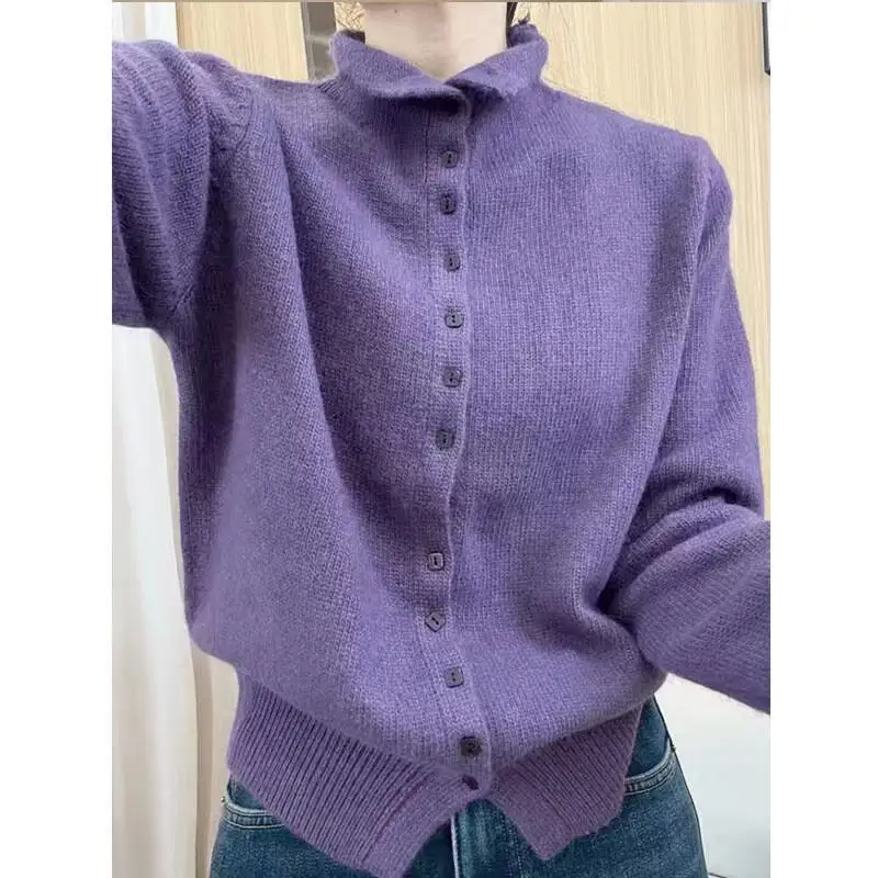 

women's clothes Knitwear Cardigan Sweater Coat korean popular Woman clothes winter 2025 Loose Thick cozy tops