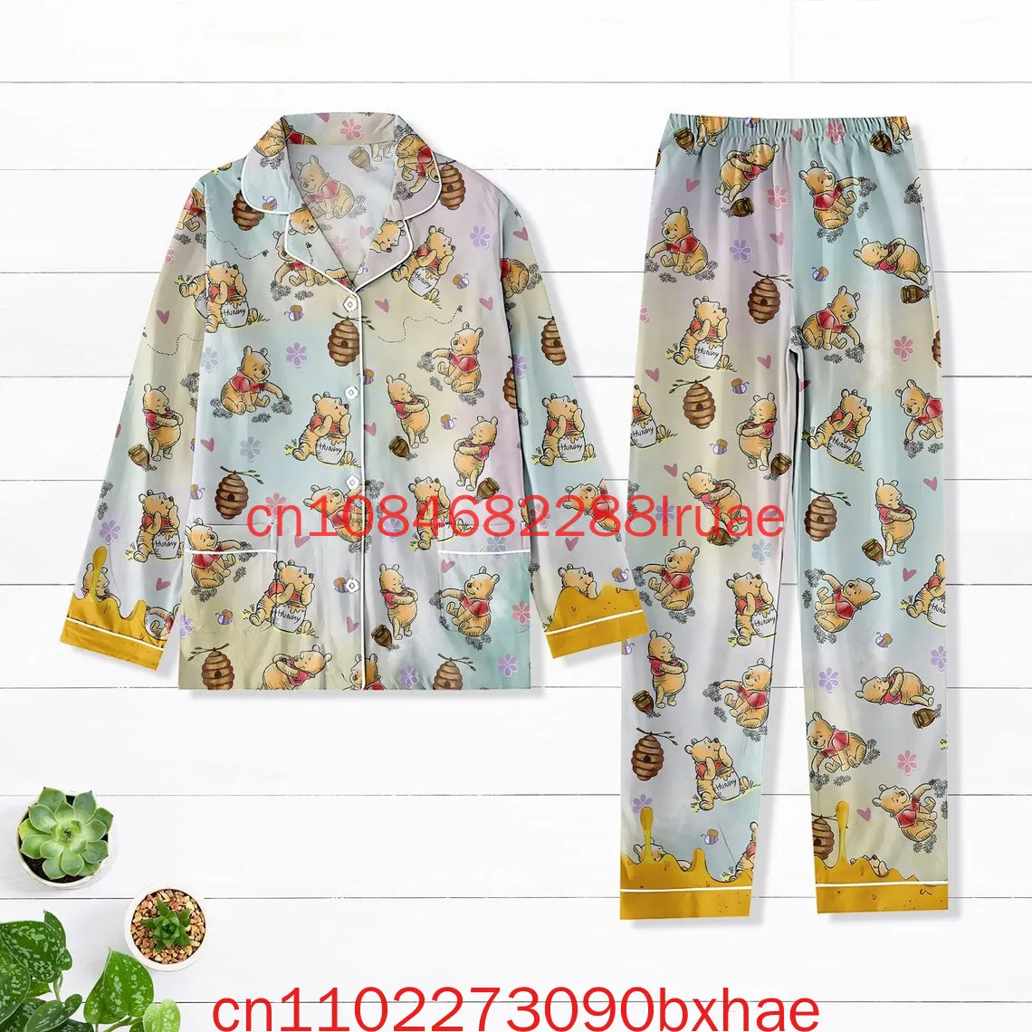 

2026 New Retro Winnie Pooh Pajamas Set Disney Vacation Pajamas Pants Cute Cartoon Characters Sleepwear