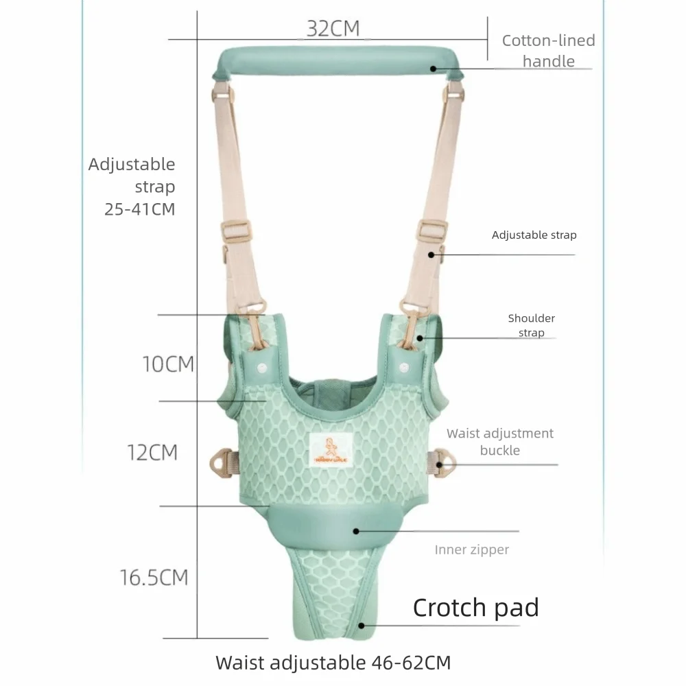 Nuevo Andador de bebé extraíble, cinturón de entrenamiento para caminar para bebé transpirable anticaída, asistente multifuncional seguro, correa para niños pequeños