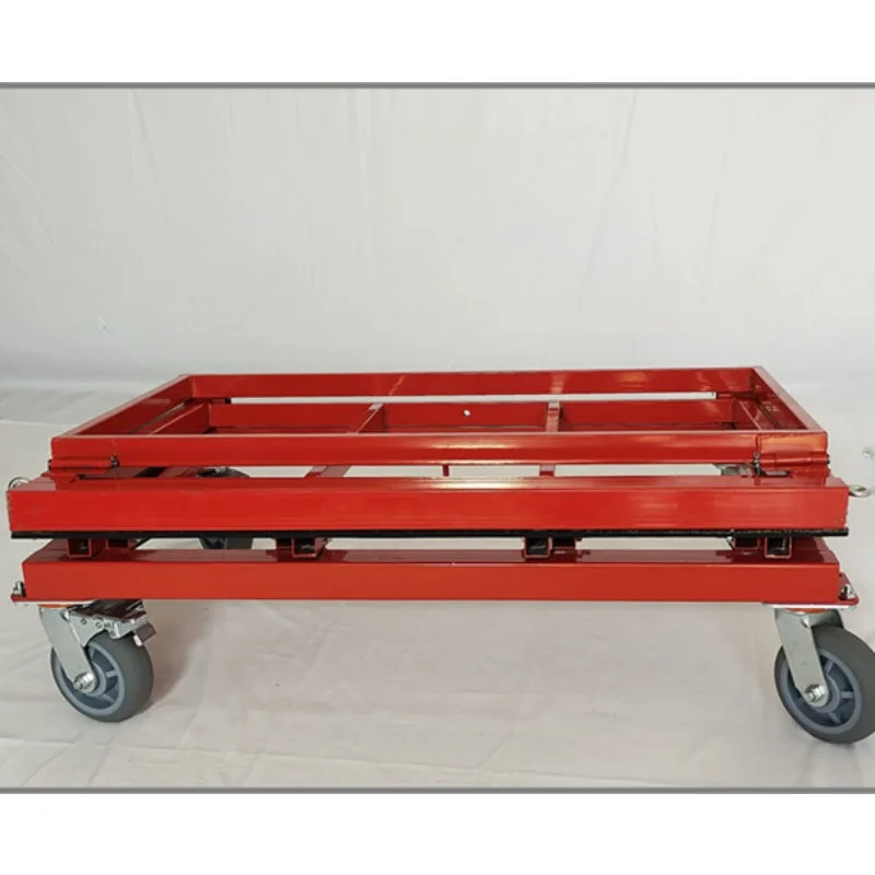 Folding and retractable glass door and window trolley plate turnover rack