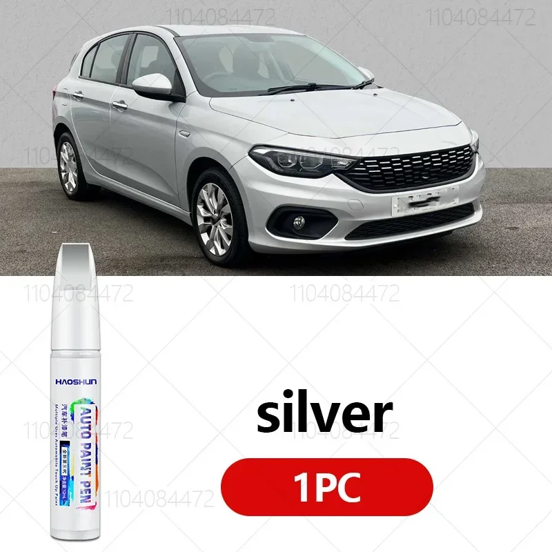 Verf Reparatie Pen Touch Up Scratch Remover DIY Auto Accessoires Zwart Wit Groen Zilver Oranje Blauw Voor FIAT TIPO 2015-2024 356