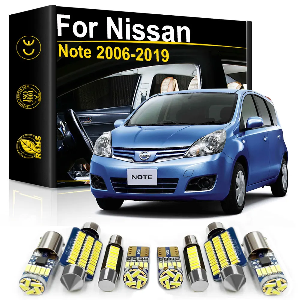 For Nissan Note E11 E12 2006 2008 2010 2011 2012 2013 2014 2015 2016 2017 2018 2019 Car Interior LED Light Canbus Indoor Lamp