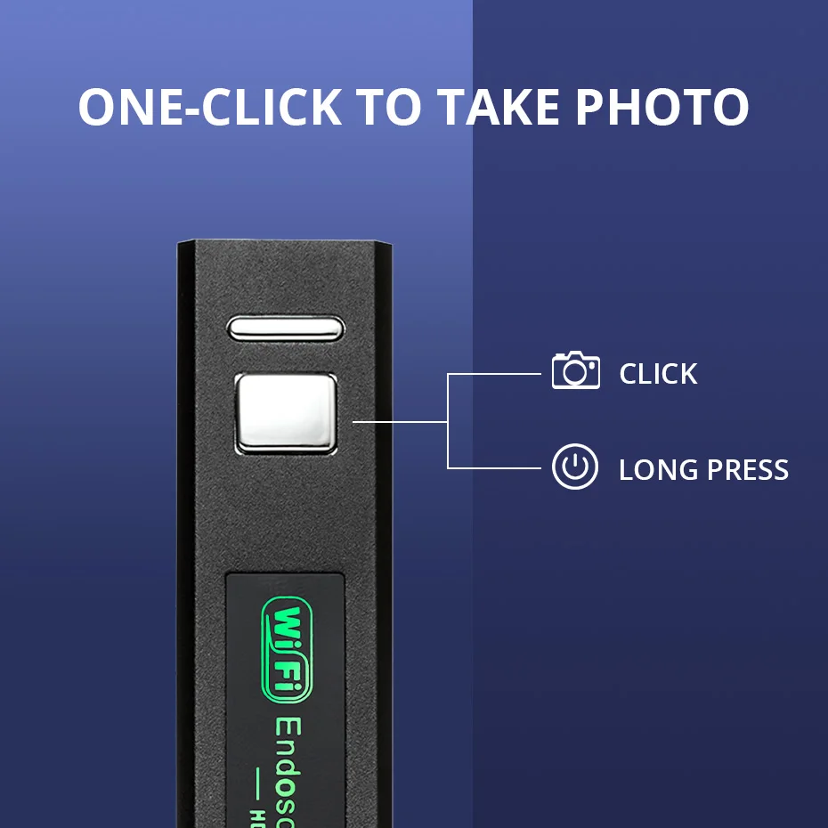 KERUI WiFi Mini Endoskopi Kamera Konektor USB Mikro untuk IOS Android PC Kamera Inspeksi Lembut Borescope IP68 Tahan Air