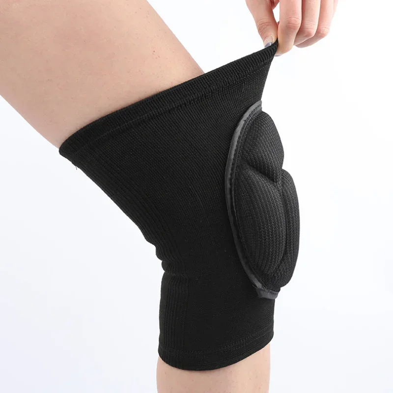 Imagem -04 - Proteção Espessada Esportes Joelheira Homens Elastic Knee Pads Suporte Fitness Gear Basketball Brace Protector Masculino Nonslip Pads