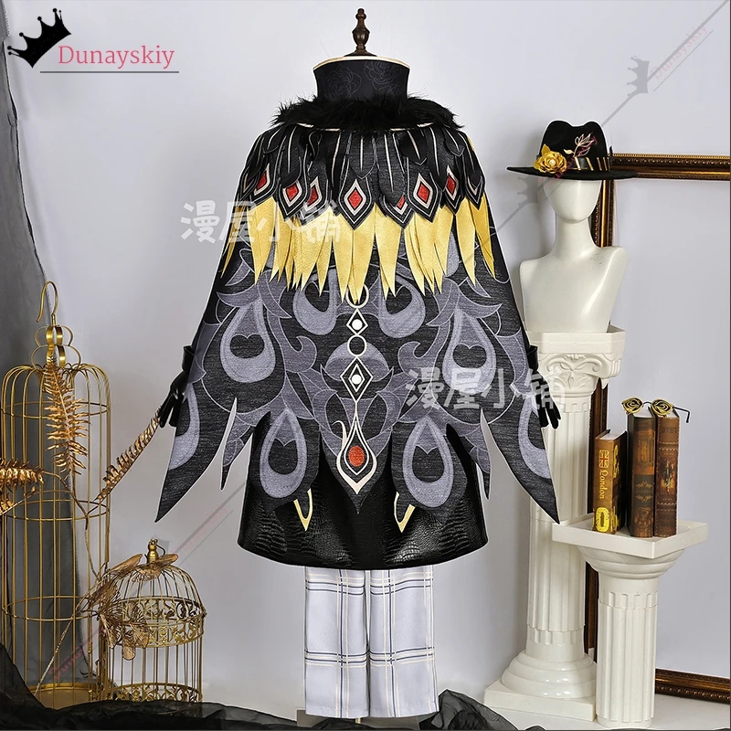 Game Identity V Prospector Cosplay Costume Vintage Medieval Cape Knight Uniform Ravenous Role-playing Wig Shoe Prop Suits S-3XL